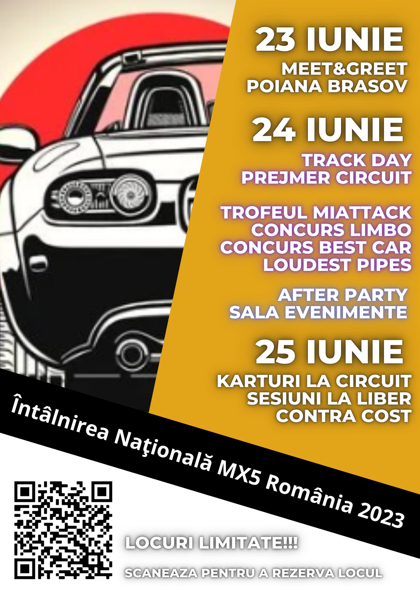 Poster Intalnirea Nationala MX5 Romania 2023